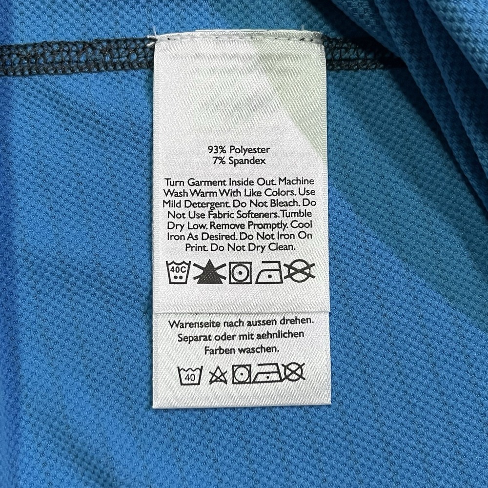 Eddie Bauer First Ascent Free Heat Pro 1/4 Zip Blue Stripe Womens XL Long Sleeve - Picture 7 of 8
